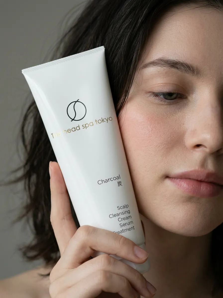 The Head Spa Tokyo scalp care — held close