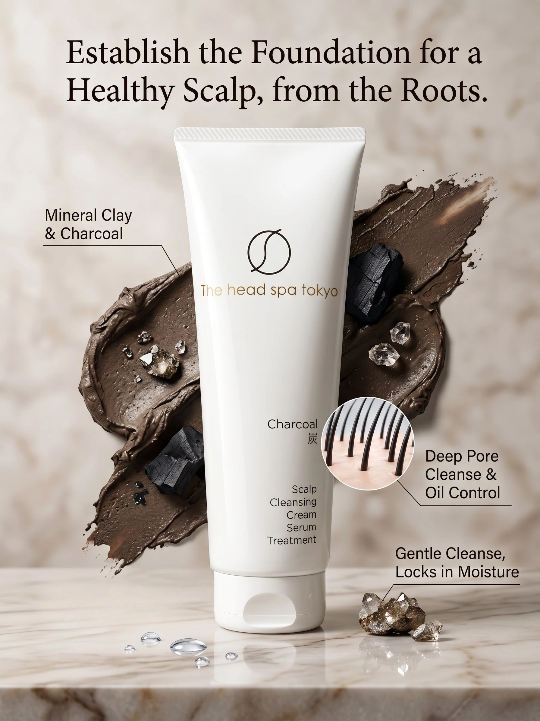 The Head Spa Tokyo Scalp Cream — scalp treatment, 250g